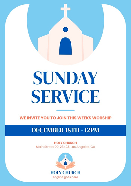 Hand-Drawn-The-Holy-Church-Invitation-Card